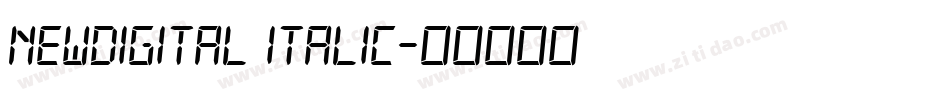 NewDigital Italic字体转换